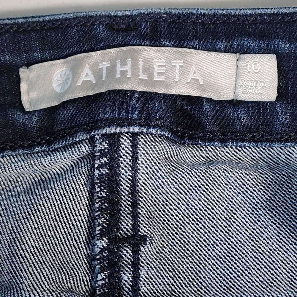 Athleta Sculptek‎ Skinny Jeans Dark Wash Women's Size 10 - Picture 8 of 11